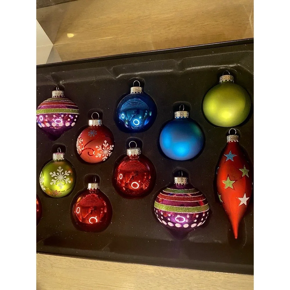 Lot 23 Robert Stanley Glass Christmas Ornaments Home collection vintage-new‎